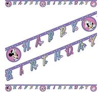 Banner Minnie Mouse con Unicorno, Carta, Rosa/Lilla, Multicolore