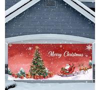 Banner natalizio Welcome Rendi questo Natale un grande aspetto con il nostro accattivante striscione da garage e valorizza la tua decorazione natalizia! (B, 400 x 180 cm)