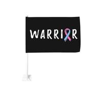 Banner per auto con bandierine per la protezione solare, decorazione da 12x18 pollici, bifacciale, per camion, per la consapevolezza della sindrome della morte improvvisa del lattante.