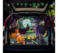 Banner per auto da 101 x 127 cm per bagagliaio o scherzetto di Halloween, decorazione per SUV e garage per feste all'aperto