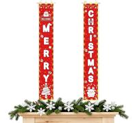 Banner per distici natalizi - Decorazione per portico illuminata a LED 180 x 30 cm, decorazione per la casa d'inverno | Porta d'ingresso cortile giardino patio parete ingresso vacanze raduno