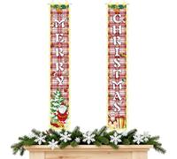 Banner per distici natalizi - Decorazione per portico illuminata a LED 180 x 30 cm, decorazione per la casa d'inverno | Porta d'ingresso cortile giardino patio parete ingresso vacanze raduno