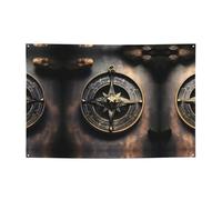 Banner per feste con motivo a bussola con rune norrene: crea splendidi punti salienti decorativi per compleanni, vacanze e spazi domestici