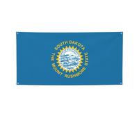 Banner per feste con stampa bandiera del South Dakota, striscione per tutti gli eventi, bandiere luminose per compleanno, Ringraziamento e molto altro ancora