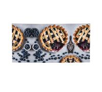 Banner per feste con stampa torta di mirtilli, striscione per tutti gli eventi, bandiere luminose per compleanno, Ringraziamento e molto altro ancora