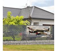 Banner per feste di benvenuto Banner per vacanze Aereo Guerra Mondiale Aereo da appendere alla parete Banner Bandiera Fotografia Sfondi con 4 fori Portico Cartello Porta Banner Copertura Decorazione