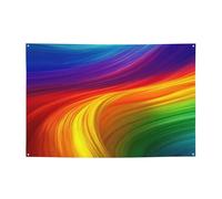 Banner per feste di buon compleanno cartelli personalizzati arcobaleno oceano bandiere all'aperto benvenuto buon compleanno sfondo segni di nozze arazzo grande banner per decorazione feste 180 x 120