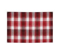 Banner per feste di buon compleanno cartelli personalizzati banner a quadri rossi bandiere esterne benvenuto buon compleanno sfondo segni di nozze arazzo grande banner per decorazione feste 180 x 120