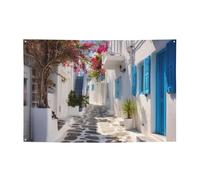 Banner per feste di buon compleanno cartelli personalizzati Grecia Striscioni stradali bandiere per esterni Benvenuto Buon Compleanno Sfondo Segni di nozze Arazzo Grande Banner per la decorazione di