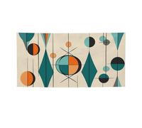 Banner per interni ed esterni Banner personalizzati di metà secolo banner geometrici segni per feste riutilizzabile cartello vuoto 300D poliestere decorazione banner per la decorazione di feste