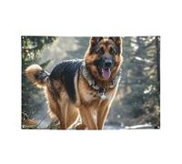 Banner per interni ed esterni banner personalizzati per cani da pastore tedesco cartelli per feste cartello riutilizzabile cartello vuoto 300D poliestere decorazione banner per decorazione per feste