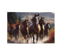 Banner per interni ed esterni Banner personalizzati per cavalli Banner per feste Segni riutilizzabili Cartello vuoto 300D Poliestere Decorazione Banner per la decorazione del partito