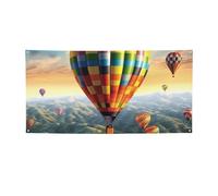 Banner per interni ed esterni banner personalizzati per mongolfiera banner per feste Segni riutilizzabili cartello vuoto 300D poliestere decorazione banner per la decorazione del partito