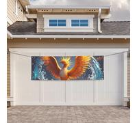 Banner per interni ed esterni cartello personalizzato fuoco e acqua fenice banner cartelli per feste riutilizzabile cartello vuoto 300D poliestere decorazione banner per decorazione festa