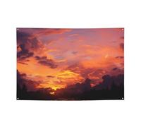 Banner per interni ed esterni cartello personalizzato tramonto al crepuscolo Banner per feste Segni per feste Segno vuoto Riutilizzabile Cartello in poliestere 300D Decorazione Banner per la