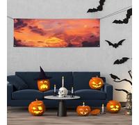 Banner per interni ed esterni cartello personalizzato tramonto al crepuscolo Banner per feste Segni per feste Segno vuoto Riutilizzabile Cartello in poliestere 300D Decorazione Banner per la