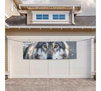 Banner per interni ed esterni cartello personalizzato Wild Wild Gray Wolf Banner per feste Segni riutilizzabili Cartello vuoto 300D Poliestere Decorazione Banner per la decorazione di feste