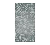 Banner per porta con domanda matematica, decorazione stagionale per copertura della porta verticale, sfondo durevole per decorazione del giardino del portico delle feste 178 x 90 cm