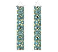 Banner per porta del Ringraziamento con stampa a bolle di birra, decorazione per esterni, uso interno ed esterno, facile da appendere riutilizzabile