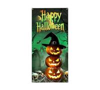 Banner per porta di Halloween - Copertura per porta anteriore in tessuto ri