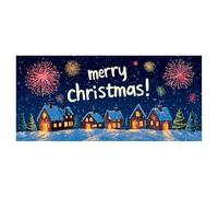 Banner per porte da garage di Natale, 4 x 1,8 m, decorazione per porte di garage, Natale dipinti murali per decorazioni per interni ed esterni per feste di nuovo