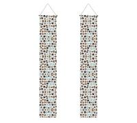 Banner per portico con stampa di ossa di cane per il Ringraziamento,Banner per interni per porta d'ingresso, per tutte le celebrazioni