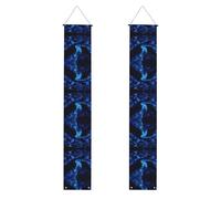 Banner per portico con stampa labirinto curvo, striscioni decorativi appendibili, adatti per feste, decorazione multi-scena per interni ed esterni