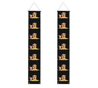 Banner per portico di laurea BROLEO Puppy set pasto stampe decorative banner porta segno, per esterni e interni, cortile festa 30,5 x 180 cm