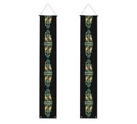 Banner per portico di laurea WHJDPP A giraffe that is taller than a tree Picture Decor Banner Door Sign, per esterni e interni, cortile, feste, 30,5 x 180 cm