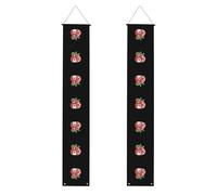 Banner per portico di laurea WHJDPP A head full of strawberries Picture Decor Banner Door Sign, per esterni e interni, cortile, feste, 30,5 x 180 cm