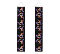 Banner per portico di laurea WHJDPP A tiger with wings flying on a rainbow Picture Decor Banner Door Sign, per esterni e interni, cortile, feste, 30,5 x 180 cm
