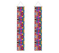 Banner per portico di laurea WHJDPP colore arcobaleno immagine decorazione banner porta segno, per esterni e interni, cortile festa 30,5 x 180 cm