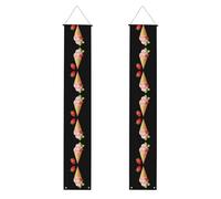 Banner per portico di laurea WHJDPP Delicious fragola gelato immagine decorazione banner porta segno, per esterni e interni, cortile festa 30,5 x 180 cm