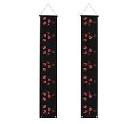 Banner per portico di laurea WHJDPP Dice Cherry Picture Decor Banner Door Sign, per esterni e interni, cortile festa 30,5 x 180 cm