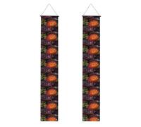 Banner per portico di laurea WHJSHOP A blooming water lily decorazione banner porta segno, per esterni e interni, cortile, feste, 30,5 x 180 cm