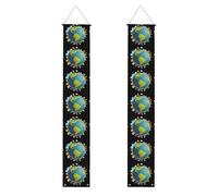 Banner per portico di laurea WHJSHOP Travel around the world with dreams Pattern Decor Banner Door Sign, per esterni e interni, cortile, feste, 30,5 x 180 cm