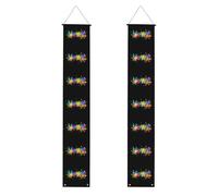 Banner per portico di laurea WHJSHOP Trendy a cinque punte con motivo a stella decorativa banner porta segno, per esterni e interni, cortile, feste 30,5 x 180 cm