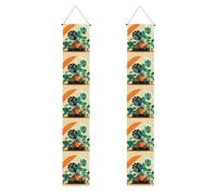 Banner per portico di laurea YYHHAOFA Cartoon Turtle Back Bamboo stampato Decor Banner Door Sign, per esterni e interni, cortile, feste, 30,5 x 180 cm