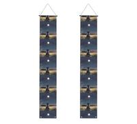 Banner per portico di laurea YYHHAOFA Kitten looking at the moon stampato Decor Banner Door Sign, per esterni e interni, cortile, feste, 30,5 x 180 cm