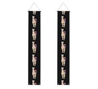 Banner per portico di laurea YYHHAOFA Shopping Alpaca stampato decorazione banner porta segno, per esterni e interni, cortile festa 30,5 x 180 cm