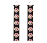 Banner per portico di laurea YYHHAOFA Unicorn in the sunset stampato Decor Banner Door Sign, per esterni e interni, cortile, feste, 30,5 x 180 cm