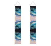 Banner per portico di laurea YYHWHJDE Blue Ocean Wave stampa decorazione banner porta segno, per esterni e interni, cortile festa 30,5 x 180 cm