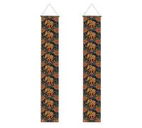 Banner per portico di laurea YYHWHJDE Bohemian Elephant Pattern Stampa Decor Banner Door Sign, per esterni e interni, Cortile Party 30,5 x 180 cm