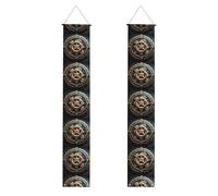 Banner per portico di laurea YYHWHJDE Cool Steampunk Gears stampa decorazione banner porta segno, per esterni e interni, cortile festa 30,5 x 180 cm