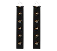 Banner per portico di laurea YYHWHJDE Kangaroo pushing a shopping cart stampa decorazione banner porta segno, per esterni, interni, cortile, feste, 30,5 x 180 cm