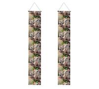 Banner per portico di laurea YYHWHJDE madre e bambino ratti stampa decorazione banner porta segno, per esterni e interni, cortile festa 30,5 x 180 cm