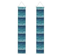 Banner per portico di laurea YYHWHJDE The deep blue sea stampa decorazione banner porta segno, per esterni e interni, cortile festa 30,5 x 180 cm