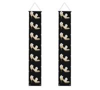 Banner per portico di laurea YYHWHJDE The story of flowers and high heels stampa decorazione banner porta segno, per esterni e interni, cortile, feste, 30,5 x 180 cm