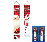 Banner Per Portico Di Natale - Cartelli Appesi In Tessuto Oxford | Decorazione Di Benvenuto Da 180 Cm, Costruzione Antistrappo Impermeabile | Crea Un'atmosfera Per Le Feste Da Utilizza