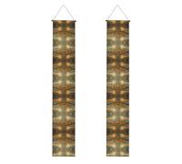 Banner per portico stampato con affresco egiziano, striscioni decorativi appendibili, adatti per feste, decorazione multi-scena per interni ed esterni